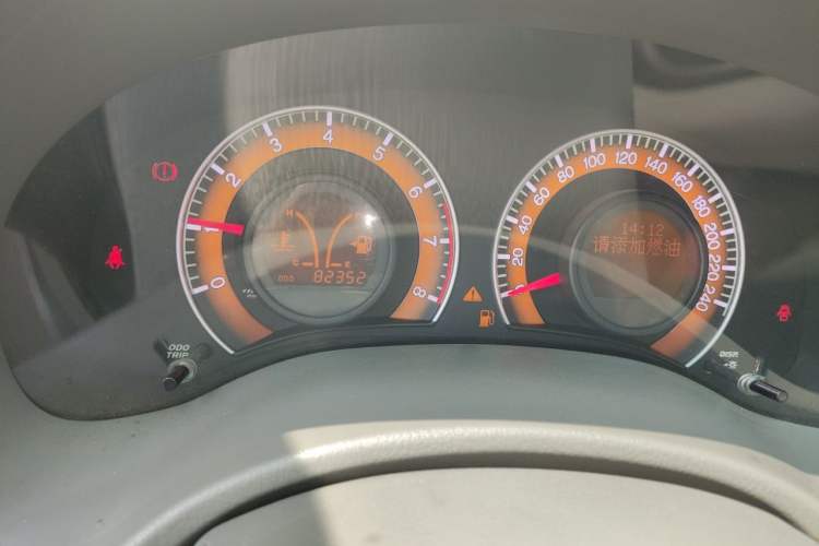 Used BYD L3 2012 1.5L Manual Luxury Version Odometer Close Up