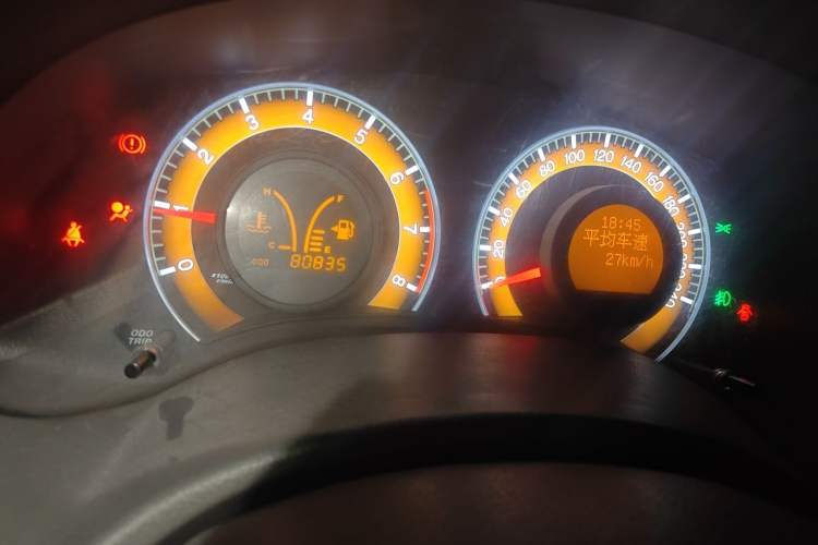 Used BYD L3 2012 1.5L Manual Luxury Version Odometer Close Up