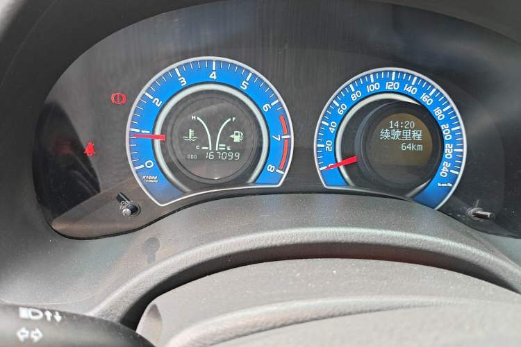Used BYD L3 2012 1.5L Manual Comfort Edition Odometer Close Up