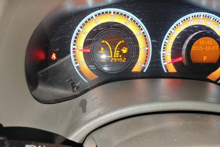 Used BYD L3 2013 1.5L Automatic Comfort Edition Odometer Close Up