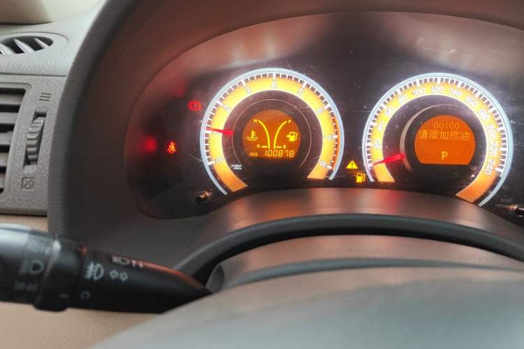 Used BYD L3 2013 1.5L Automatic Prestige Model Odometer Close Up