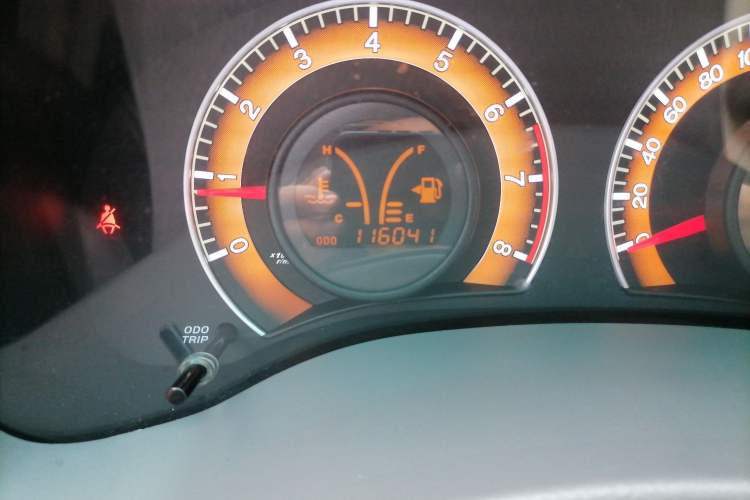 Used BYD L3 2013 1.5L Automatic Prestige Model Odometer Close Up