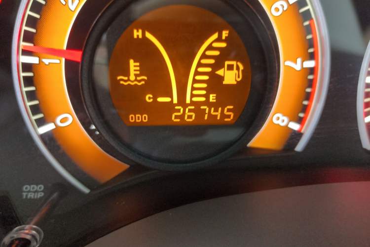 Used BYD L3 2013 1.5L Automatic Prestige Model Odometer Close Up