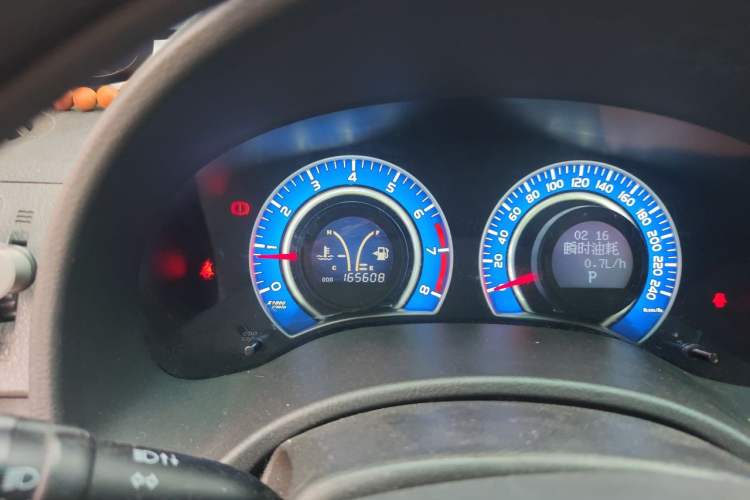 Used BYD L3 2013 1.5L Automatic Comfort Edition Odometer Close Up