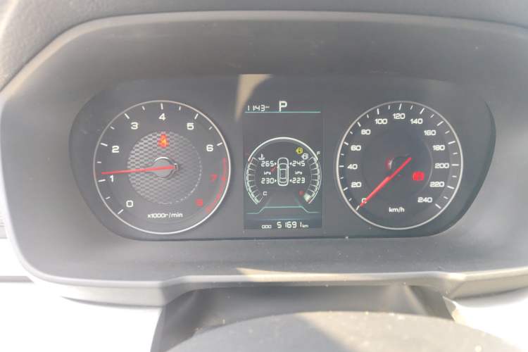 Used BYD Qin 2019 1.5L Automatic Luxury Model Odometer Close Up