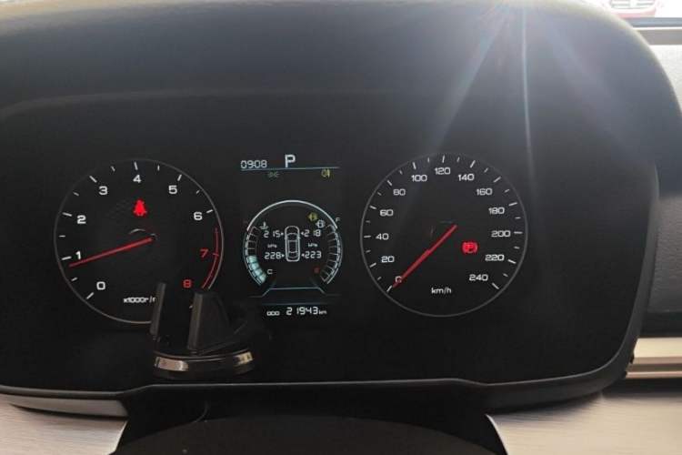 Used BYD Qin 2019 1.5L Automatic Luxury Model Odometer Close Up