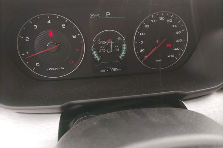 Used BYD Qin 2019 1.5L Automatic Prestige Model Odometer Close Up
