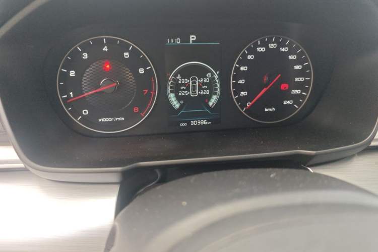 Used BYD Qin 2019 1.5L Automatic Luxury Model Odometer Close Up