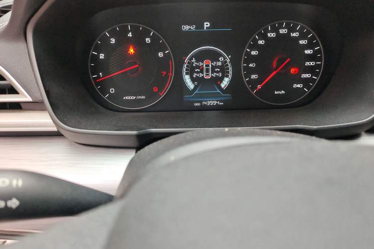 Used BYD Qin 2019 1.5L Automatic Luxury Model Odometer Close Up