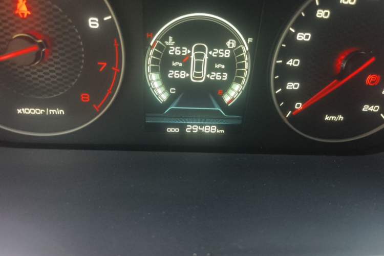 Used BYD Qin 2019 1.5L Automatic Luxury Model Odometer Close Up