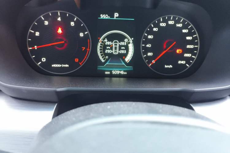 Used BYD Qin 2019 1.5L Automatic Luxury Model Odometer Close Up