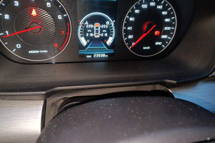 Used BYD Qin 2019 1.5L Automatic Prestige Model Odometer Close Up