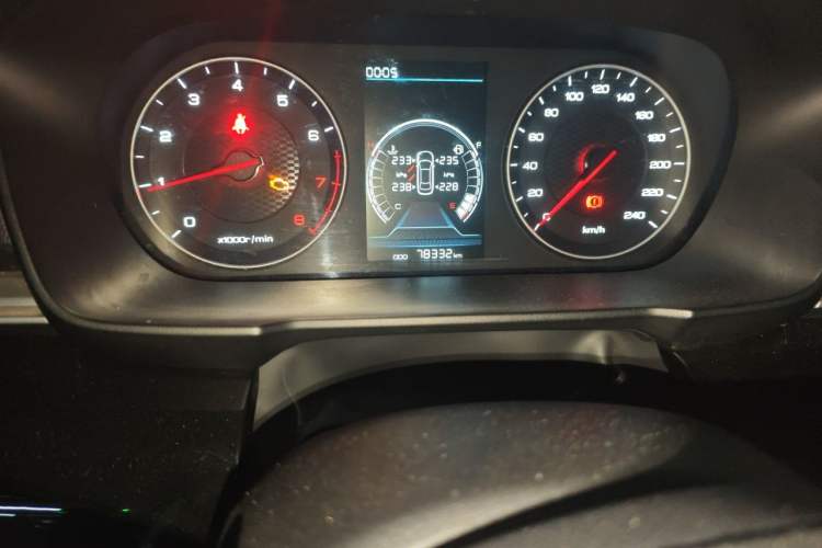 Used BYD Qin 2019 1.5L Manual Comfort Version Odometer Close Up