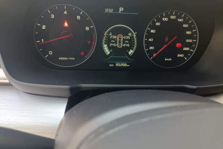 Used BYD Qin 2019 1.5L Automatic Luxury Model Odometer Close Up