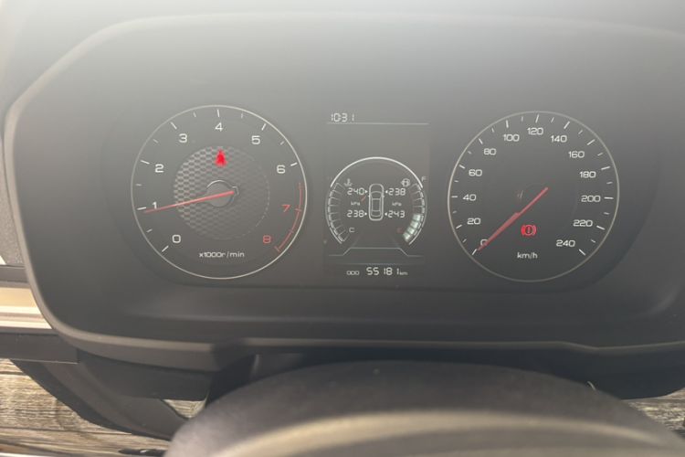 Used BYD Qin 2019 1.5L Manual Comfort Version Odometer Close Up