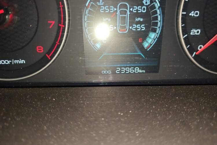 Used BYD Qin 2019 1.5L Automatic Prestige Model Odometer Close Up