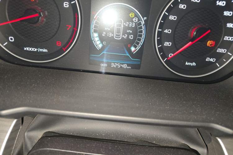 Used BYD Qin 2019 1.5L Automatic Prestige Model Odometer Close Up