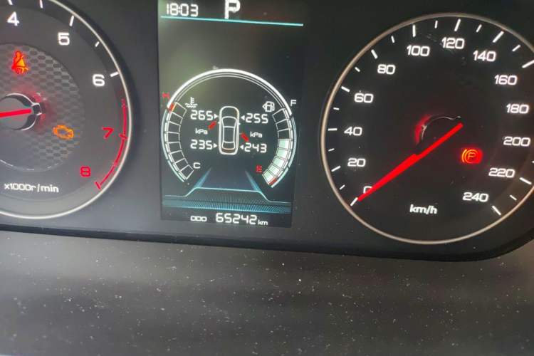 Used BYD Qin 2019 1.5L Automatic Prestige Model Odometer Close Up