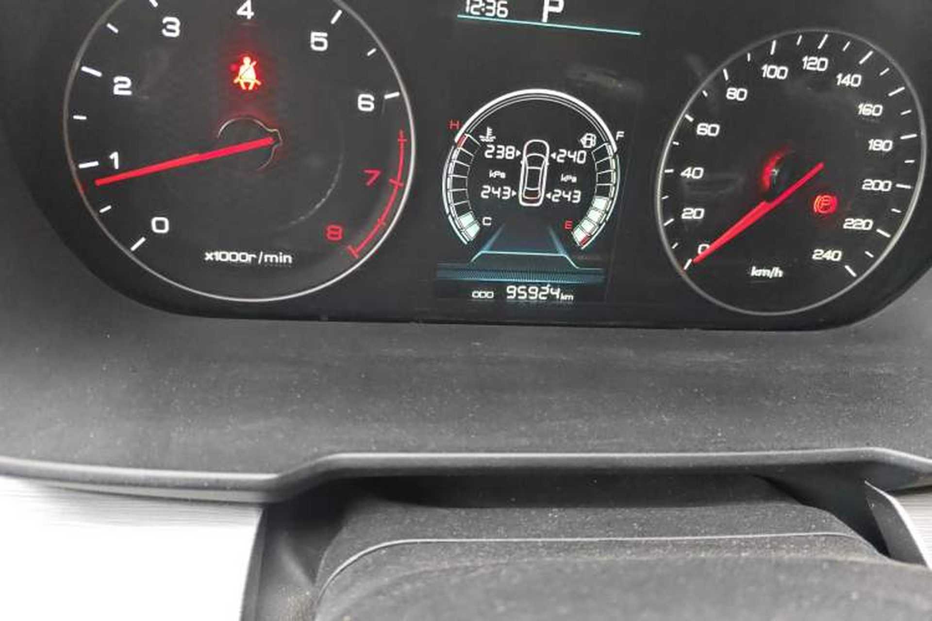 Used BYD Qin 2019 1.5L Automatic Prestige Model Odometer Close Up