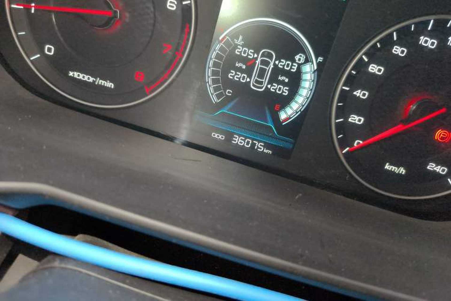 Used BYD Qin 2019 1.5L Automatic Luxury Model Odometer Close Up