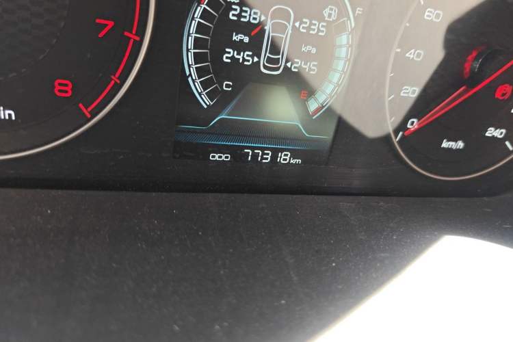 Used BYD Qin 2019 1.5L Automatic Luxury Model Odometer Close Up