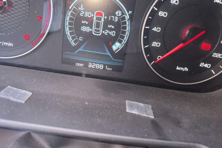 Used BYD Qin 2019 1.5L Automatic Luxury Model Odometer Close Up