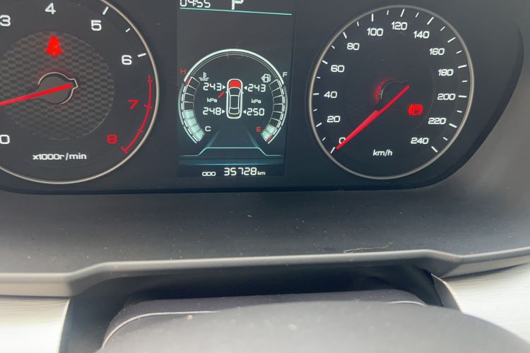 Used BYD Qin 2019 1.5L Automatic Luxury Model Odometer Close Up