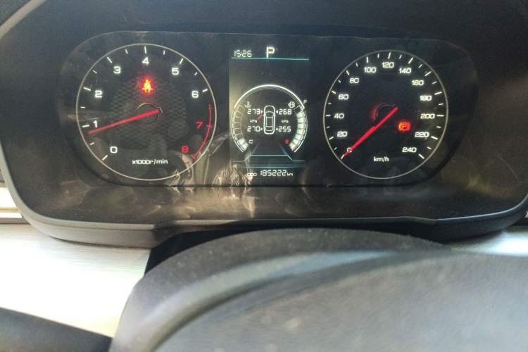 Used BYD Qin 2019 1.5L Automatic Prestige Model Odometer Close Up