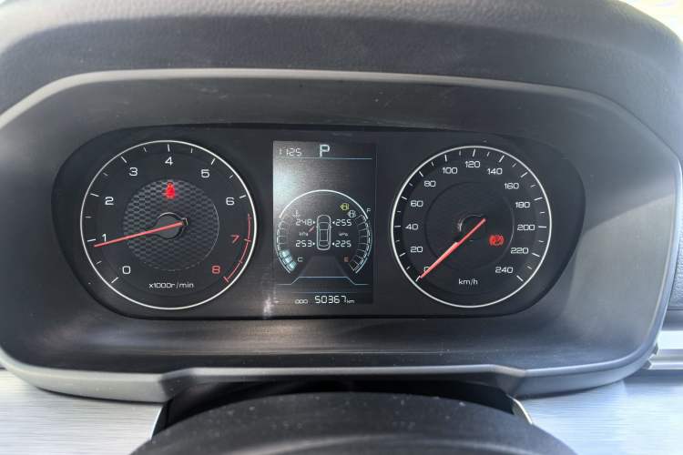 Used BYD Qin 2019 1.5L Automatic Luxury Model Odometer Close Up