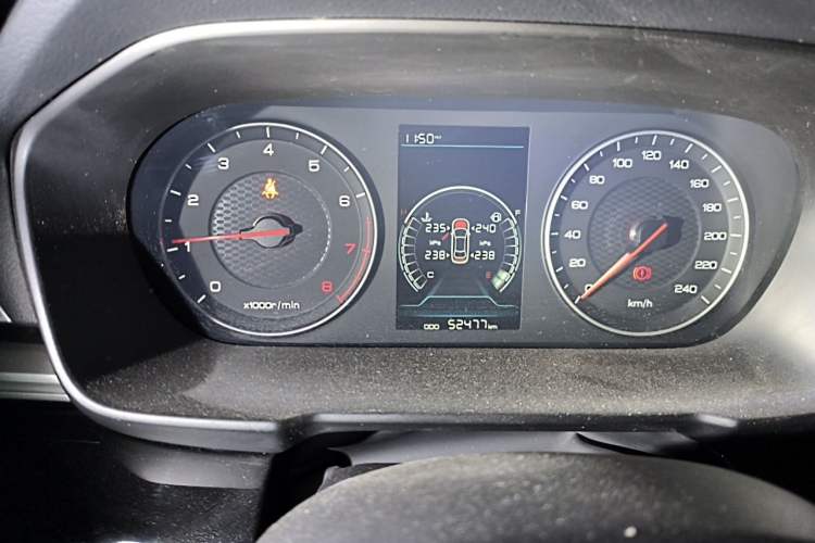 Used BYD Qin 2019 1.5L Manual Luxury Version Odometer Close Up