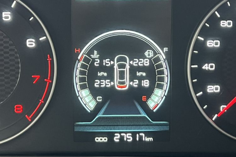 Used BYD Qin 2019 1.5L Automatic Prestige Model Odometer Close Up