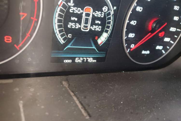Used BYD Qin 2019 1.5L Automatic Prestige Model Odometer Close Up