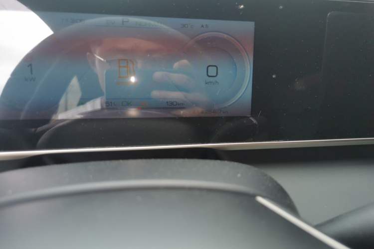 Used BYD Qin L 2024 DM-i 120KM Leading Model Odometer Close Up