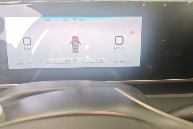 Used BYD Qin L 2024 DM-i 120KM Leading Model Odometer Close Up