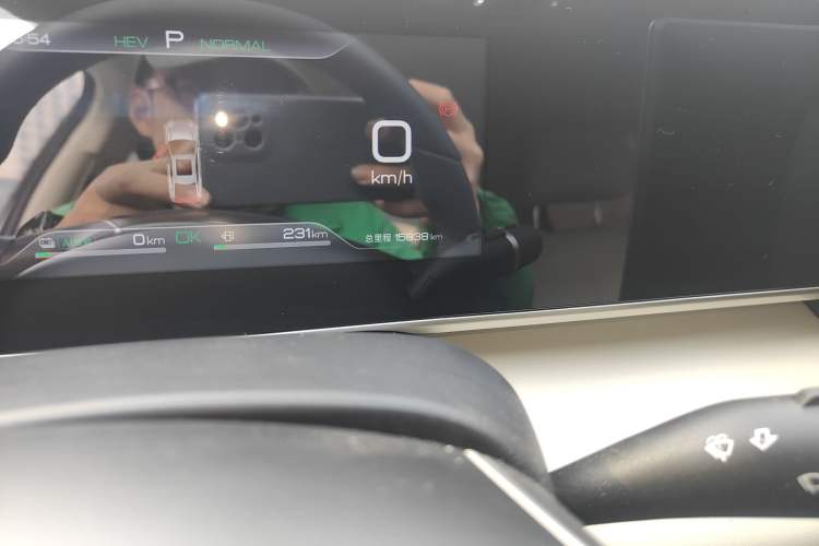 Used BYD Qin L 2024 DM-i 80KM Beyond Model Odometer Close Up