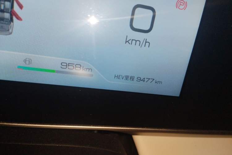 Used BYD Qin L 2024 DM-i 80KM Beyond Model Odometer Close Up