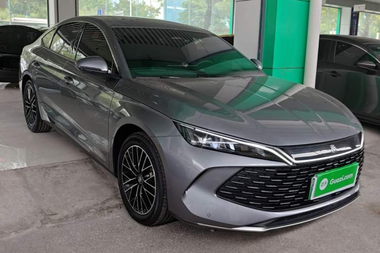 Used BYD Qin L 2024 DM-i 120KM Excellence Model Front Right 45 Deg