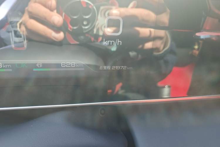 Used BYD Qin L 2024 DM-i 80KM Beyond Model Odometer Close Up