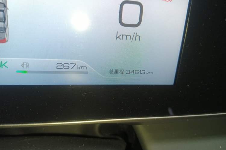 Used BYD Qin L 2024 DM-i 80KM Beyond Model Odometer Close Up