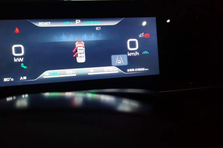 Used BYD Qin L 2024 DM-i 120KM Beyond Model Odometer Close Up