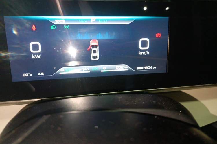 Used BYD Qin L 2024 DM-i 80KM Beyond Model Odometer Close Up