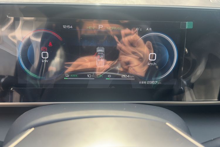 Used BYD Qin L 2024 DM-i 120KM Leading Model Odometer Close Up