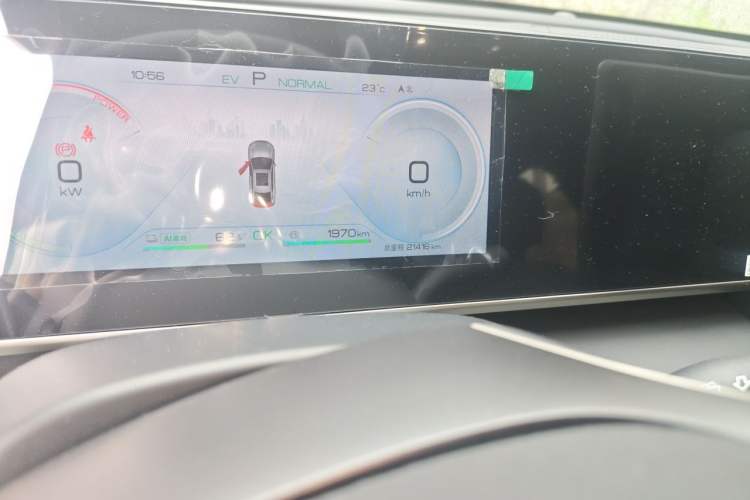 Used BYD Qin L 2024 DM-i 80KM Beyond Model Odometer Close Up