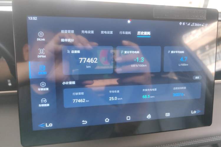 Used BYD Qin L 2024 DM-i 80KM Leading Model Instrument Cluster