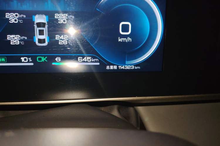 Used BYD Qin L 2024 DM-i 80KM Beyond Model Odometer Close Up