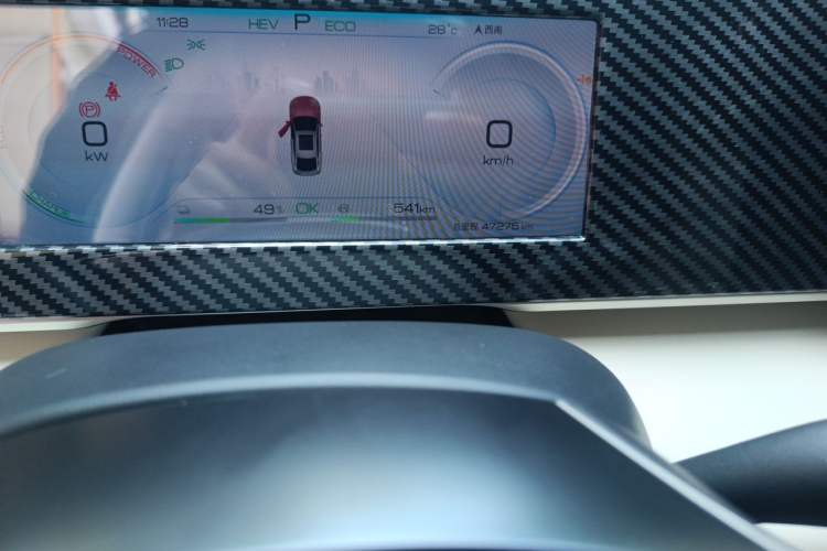 Used BYD Qin L 2024 DM-i 80KM Beyond Model Odometer Close Up