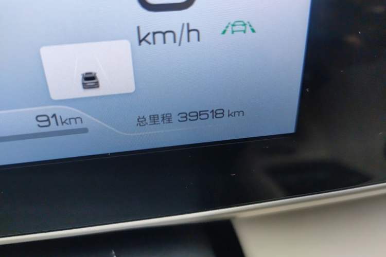 Used BYD Qin L 2024 DM-i 120KM Beyond Model Odometer Close Up