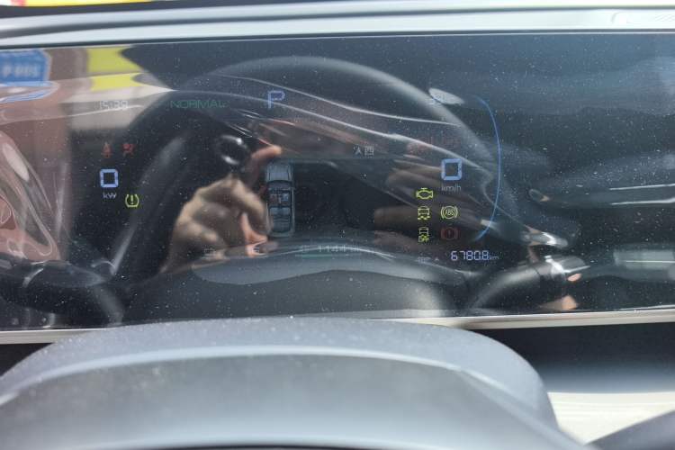 Used BYD Qin L 2024 DM-i 80KM Leading Model Odometer Close Up