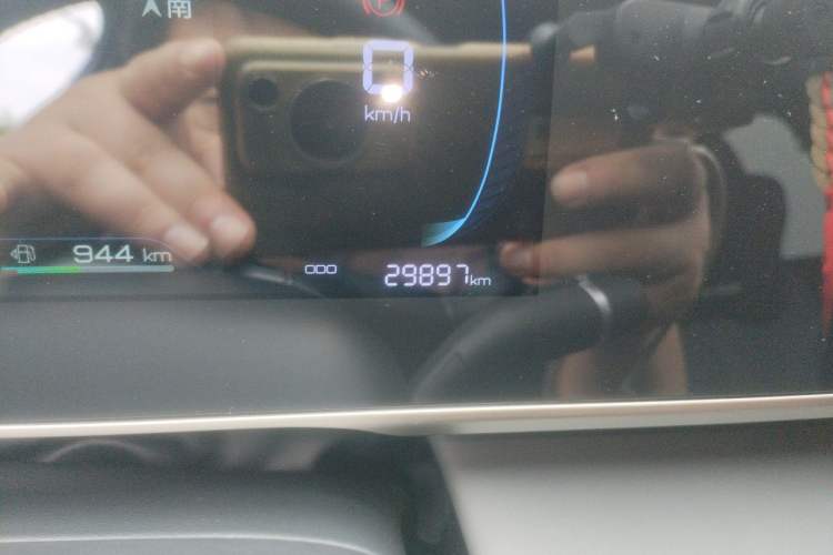 Used BYD Qin L 2024 DM-i 80KM Leading Model Odometer Close Up