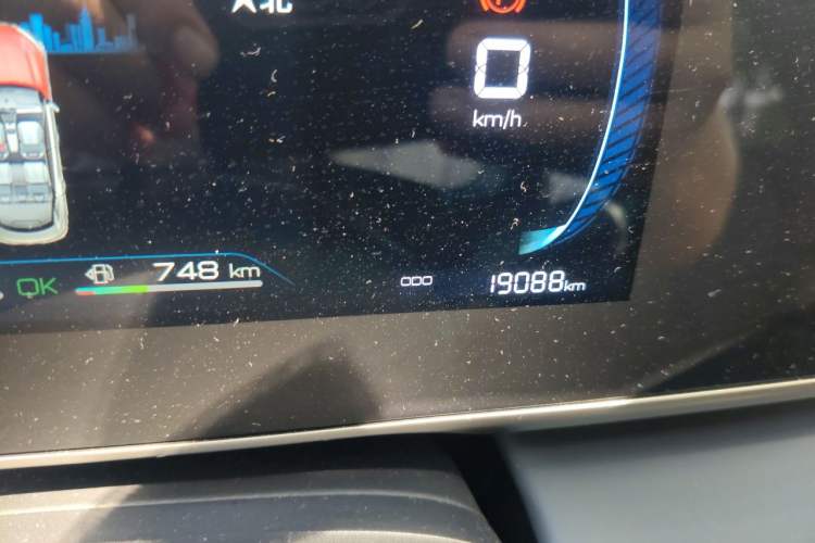 Used BYD Qin L 2024 DM-i 80KM Leading Model Odometer Close Up